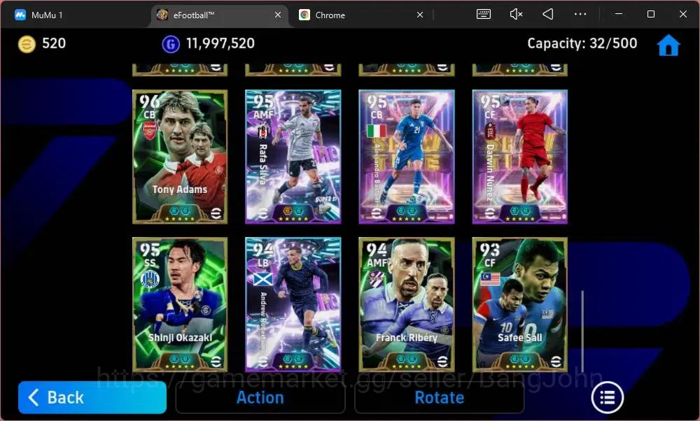 eFootball Accounts Mobile|PW 3187|Epic Costa,Owen,Kahn,Sneijder,Diouf image 6