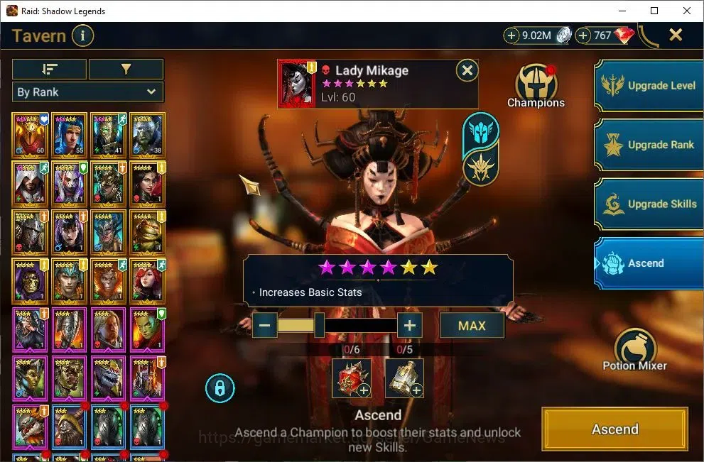 Raid: Shadow Legends Accounts Mid-Game Lv 26|679K Power|1 Mythical (Lady Mikage)|16 16