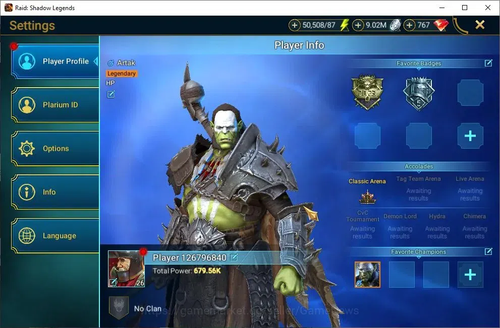 Raid: Shadow Legends Accounts Mid-Game Lv 26|679K Power|1 Mythical (Lady Mikage)|16 2