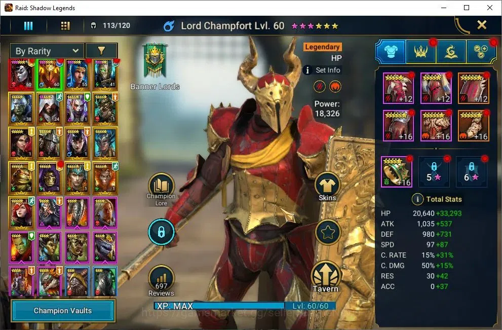 Raid: Shadow Legends Accounts Mid-Game Lv 26|679K Power|1 Mythical (Lady Mikage)|16 4