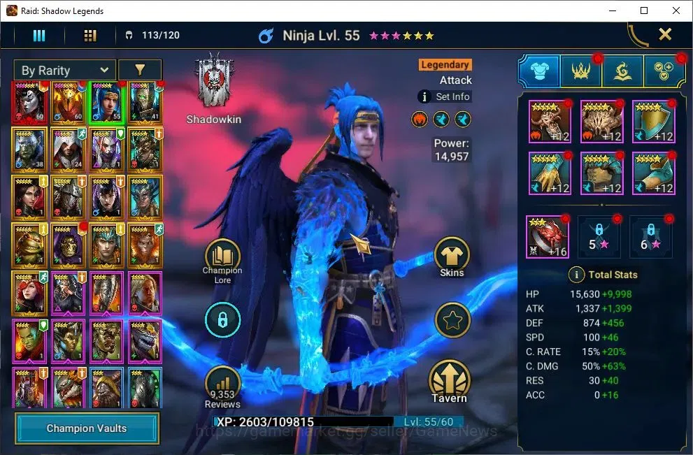 Raid: Shadow Legends Accounts Mid-Game Lv 26|679K Power|1 Mythical (Lady Mikage)|16 5