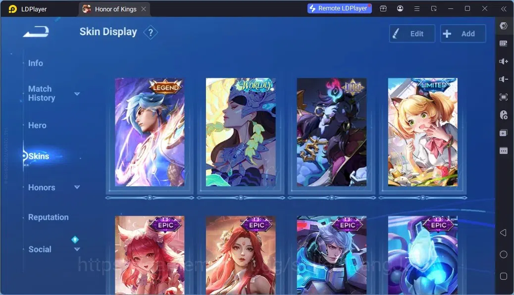 Honor of Kings Accounts Rare Skin Global | 48H 24S| 1 Legend | 1 Limbo| 1 Wordly | 1 Limited | 4 Epic | 2 Event Eclusive | 5 3