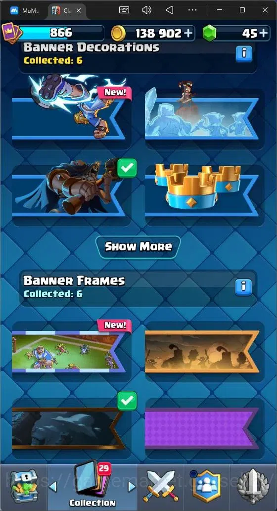 Clash Royale Accounts Midgame Global |CL 866|KTL 11|Trophy 6206|96 Cards| 3 Champ|1 Hero|5 Evo|Arena 17|138k Gold|45 Gems 13