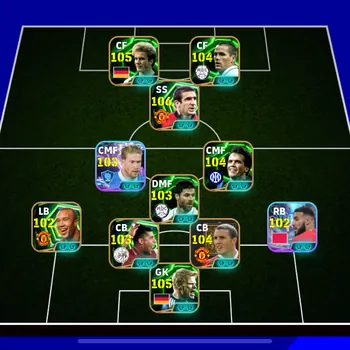 eFootball Accounts Legends & Iconic Players ovr 3221 • epic rummenige • epic owen • epic cantona • epic john