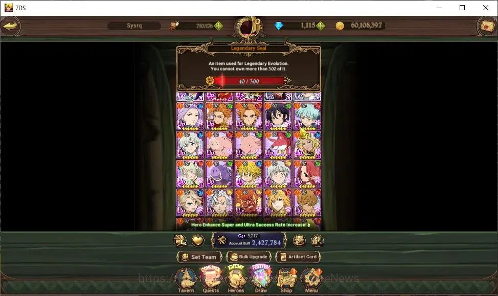 The Seven Deadly Sins: Grand Cross Accounts GLOBAL|2,4M CC|1K DM+40 LS|2 LR+10 UR|Adven Ban2/6 image 4