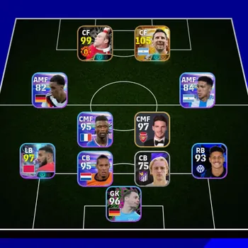 eFootball Accounts High-End Mobile |PW 2735|BIGT LionelMessi,Epic Rooney,Shwt Mazraouil,etc|Coach DamiaGranero| EFB4100B