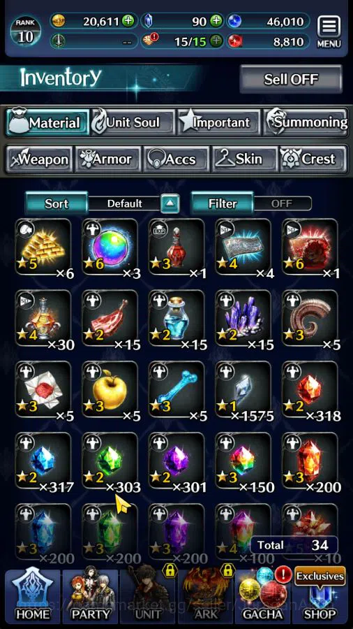 Last Cloudia Accounts Global|Starter Rank 10|Vergil,MA Megius,GH Adel,Et image 3