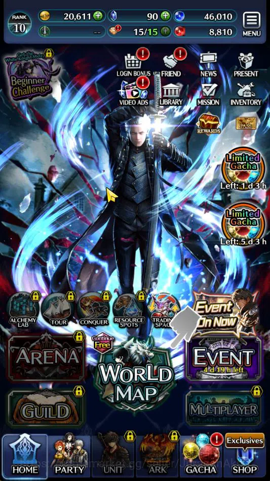 Last Cloudia Accounts Global|Starter Rank 10|Vergil,MA Megius,GH Adel,Et image 4