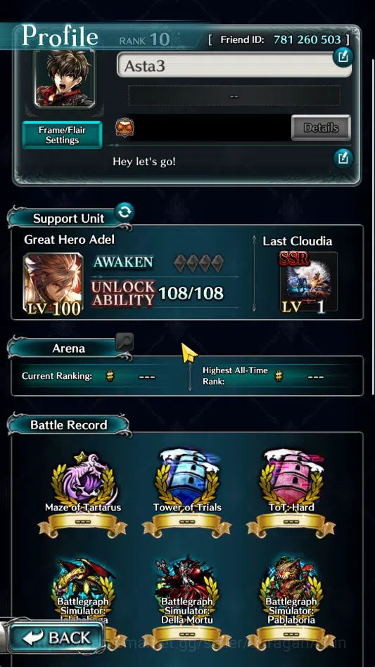 Last Cloudia Accounts Global|Starter Rank 10|Vergil,MA Megius,GH Adel,Et image 5