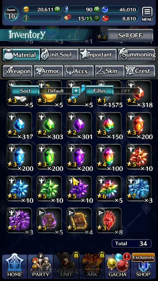 Last Cloudia Accounts Global|Starter Rank 10|Vergil,MA Megius,GH Adel,Et image 8