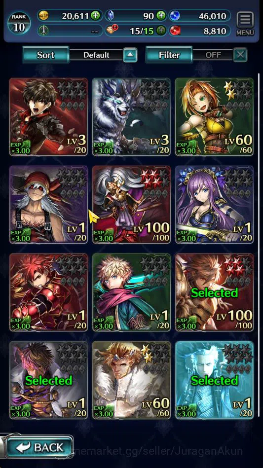 Last Cloudia Accounts Global|Starter Rank 10|Vergil,MA Megius,GH Adel,Et image 1