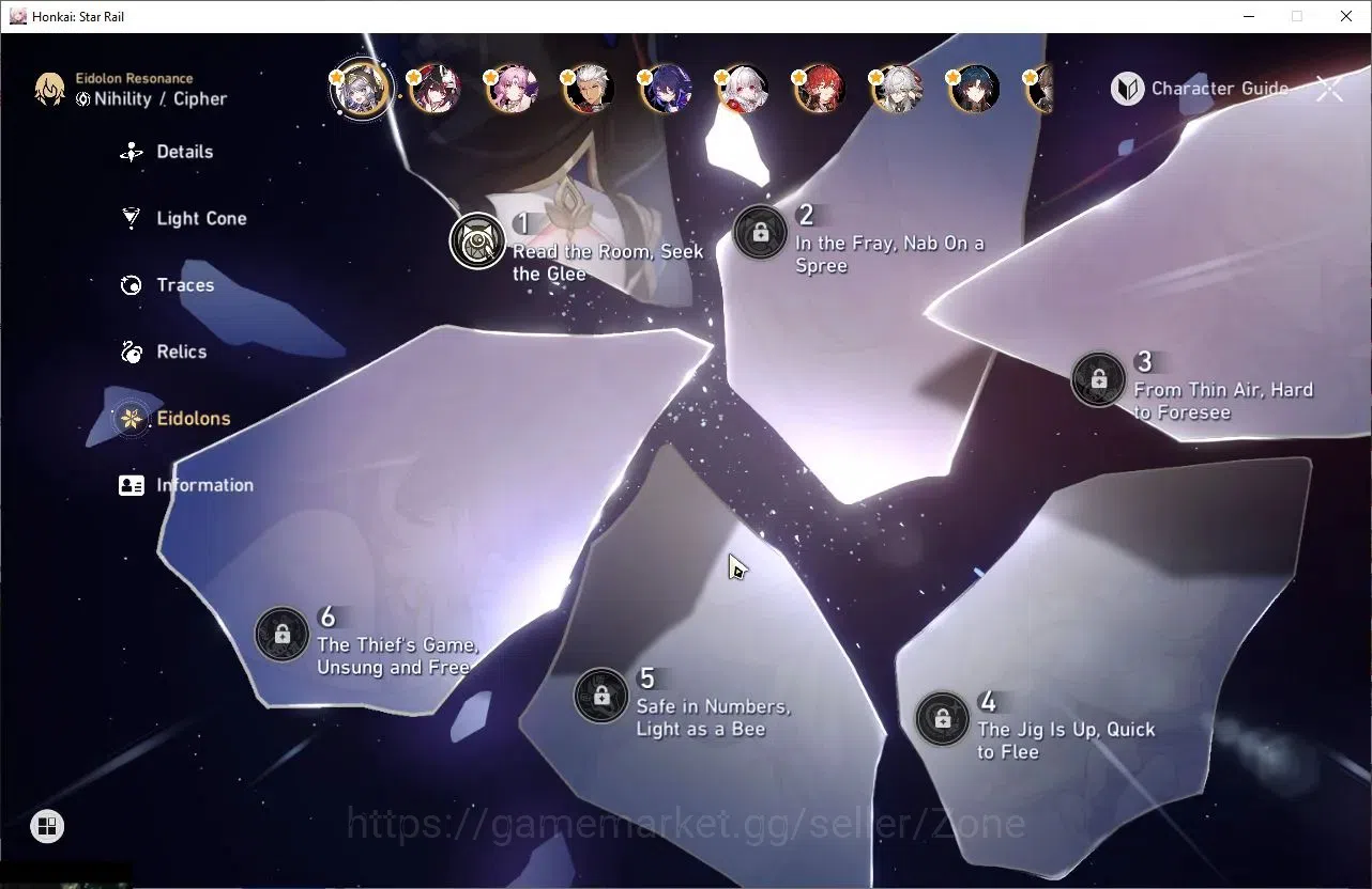 Honkai Star Rail Accounts Others ASIA|TL70|18 Limited |Premium Team Elation (SW999, Sparxie, Yao Guang, HuoHuo,) DOT Pream 4