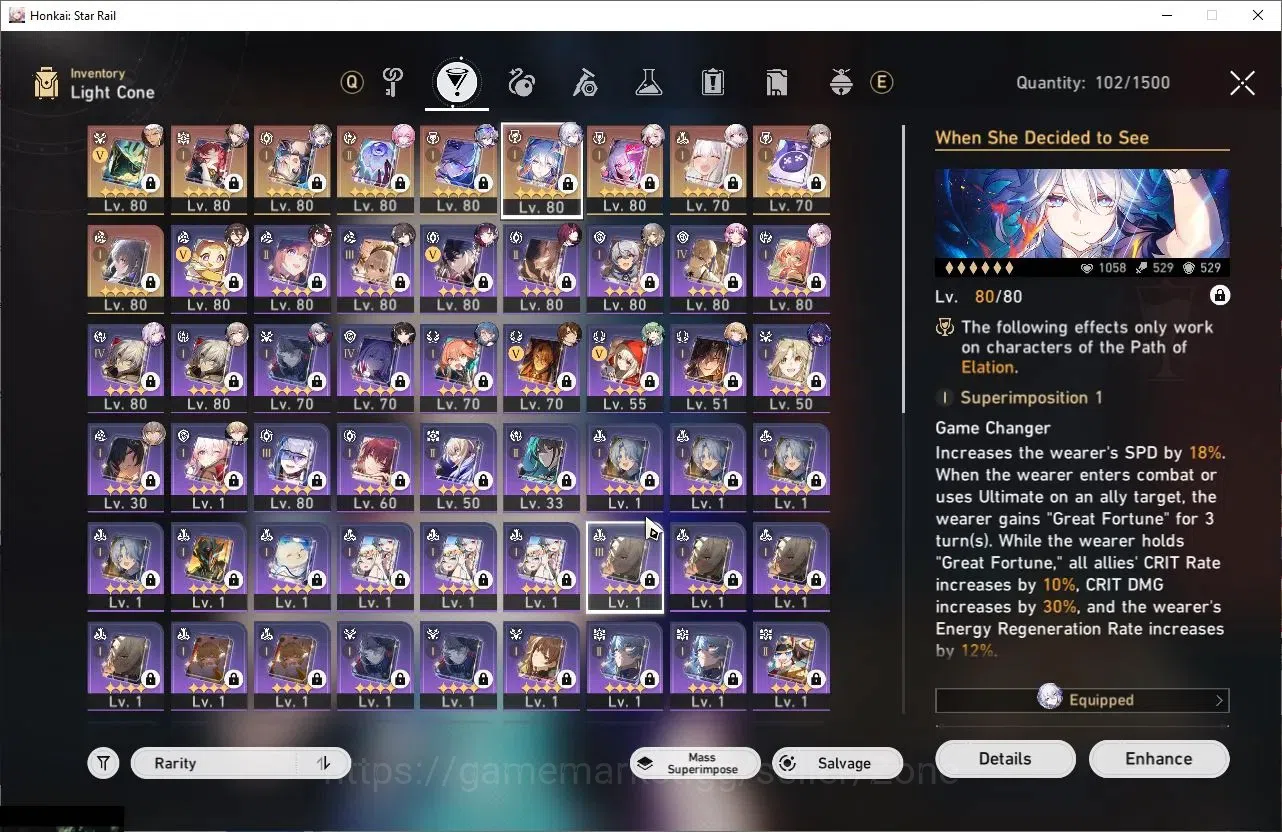 Honkai Star Rail Accounts Others ASIA|TL70|18 Limited |Premium Team Elation (SW999, Sparxie, Yao Guang, HuoHuo,) DOT Pream 5