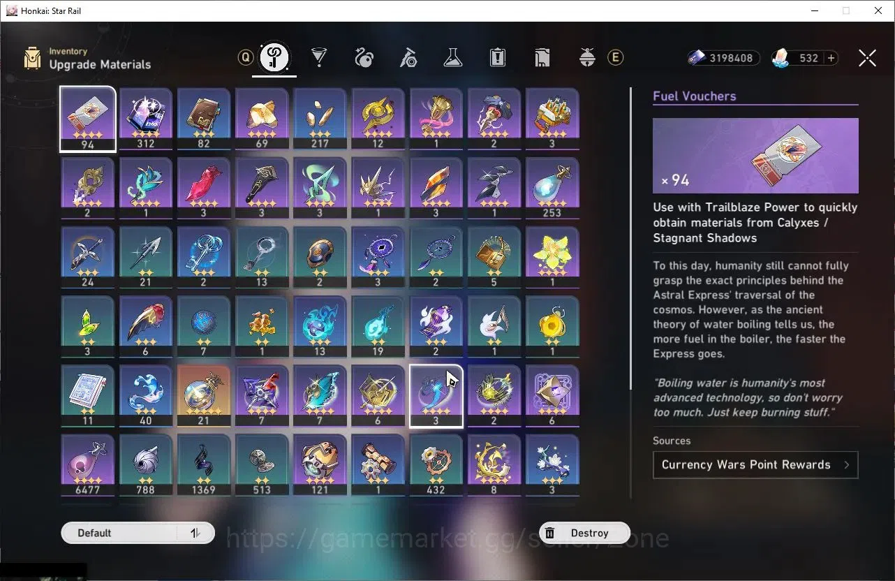Honkai Star Rail Accounts Others ASIA|TL70|18 Limited |Premium Team Elation (SW999, Sparxie, Yao Guang, HuoHuo,) DOT Pream 6