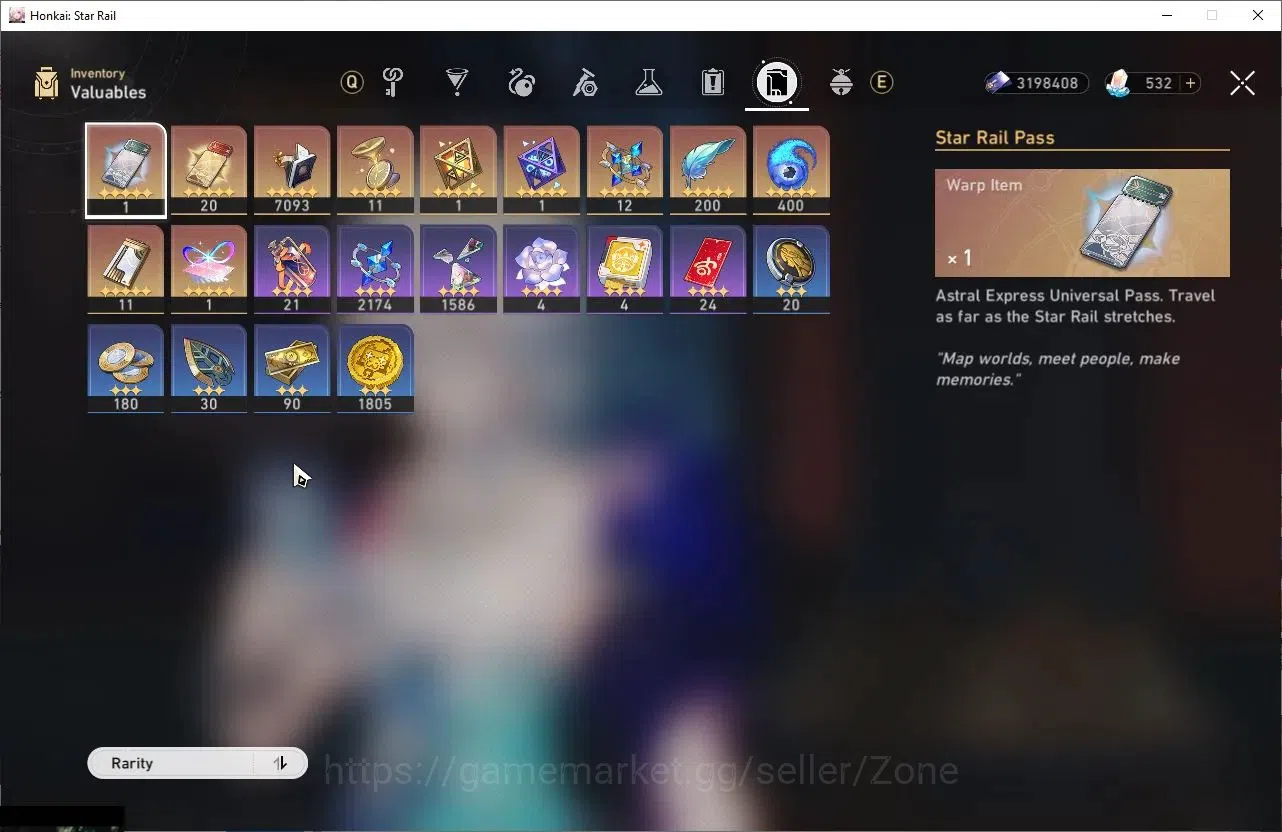 Honkai Star Rail Accounts Others ASIA|TL70|18 Limited |Premium Team Elation (SW999, Sparxie, Yao Guang, HuoHuo,) DOT Pream 9