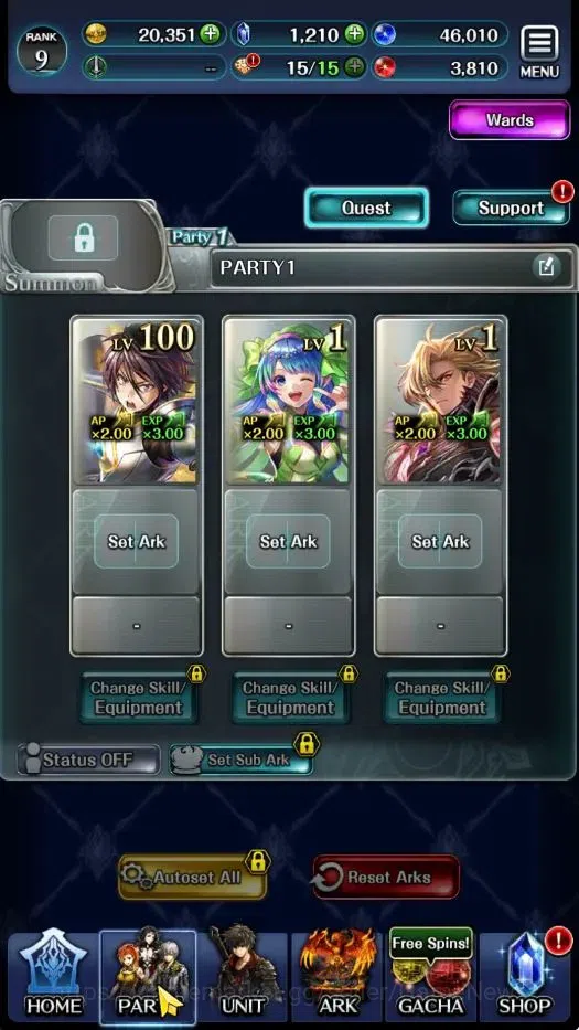 Last Cloudia Accounts GLOBAL|Rank 9|Collab Brave Frontier + Slime (Godde image 3