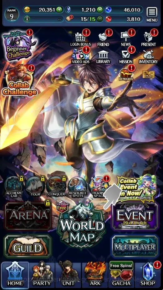 Last Cloudia Accounts GLOBAL|Rank 9|Collab Brave Frontier + Slime (Godde image 4