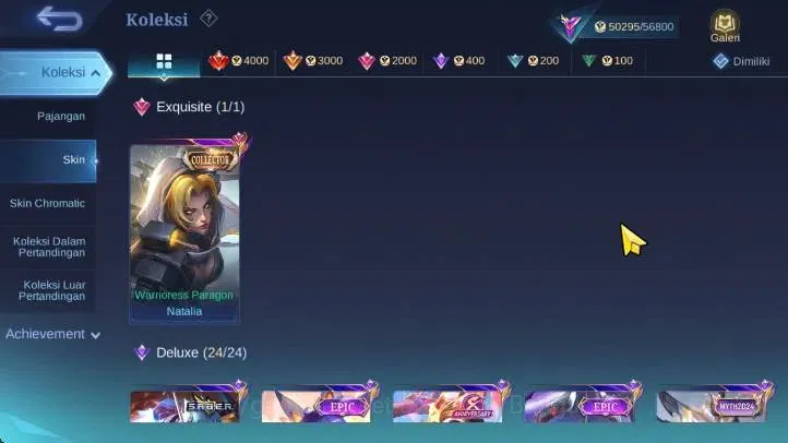 Mobile Legends: Bang Bang Accounts Global | Prime Claude, CC Natalia, KOF Karina, VEN image 7