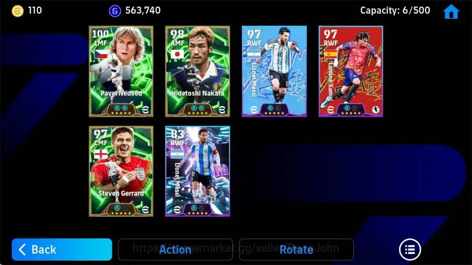eFootball Accounts Legends & Iconic Players Mobile|PW 3097|Pavel Nedved Epic,Hidetoshi Nakata Epic,Steven Gerrard 3