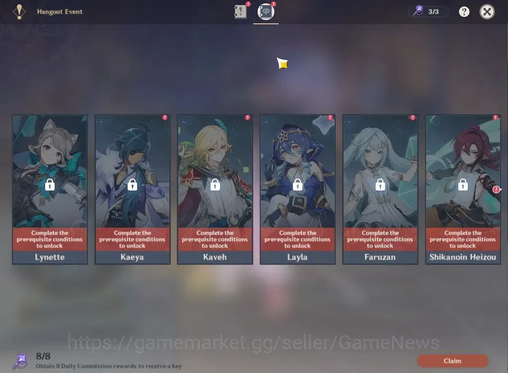 Genshin Impact Accounts ASIA|AR45|Starter|2Limited+2(*5Wep)|Zibai+sign,Vae image 16