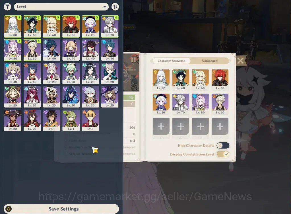 Genshin Impact Accounts ASIA|AR45|Starter|2Limited+2(*5Wep)|Zibai+sign,Vae image 2