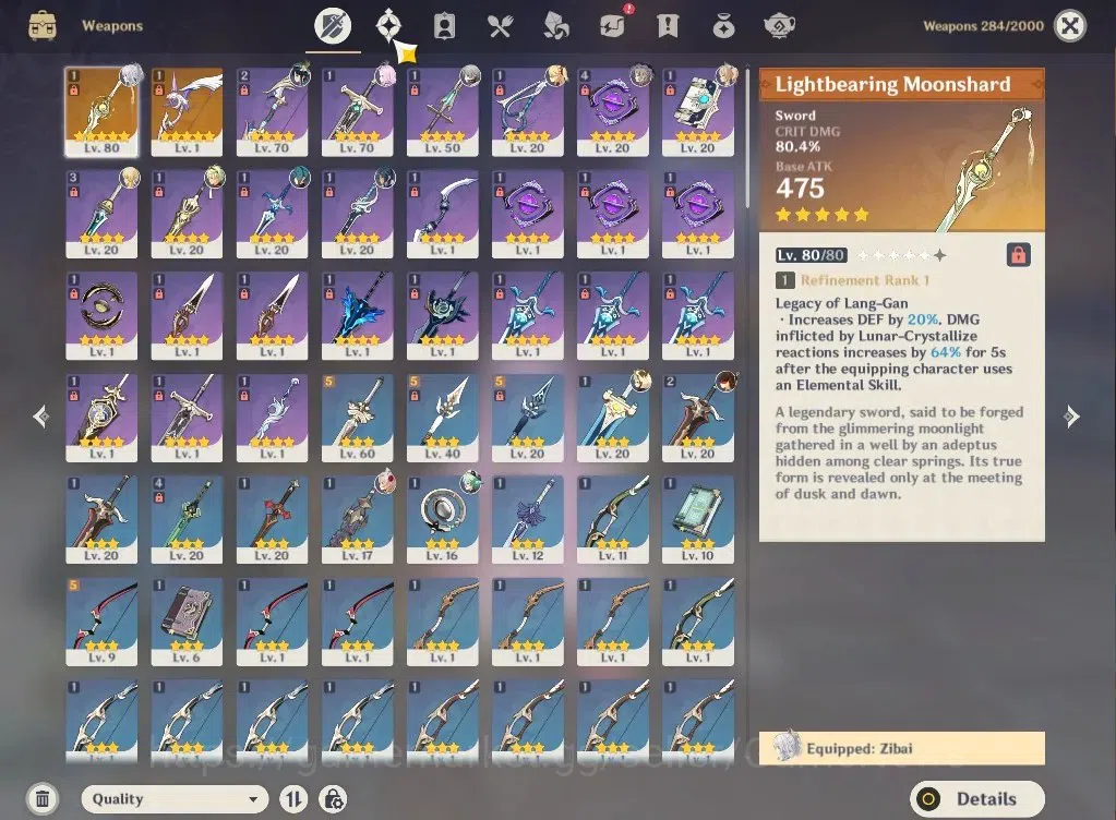 Genshin Impact Accounts ASIA|AR45|Starter|2Limited+2(*5Wep)|Zibai+sign,Vae image 8