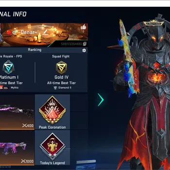Blood Strike Accounts Mid-Tier ASIA|ETERNAL:AUG-Requiem|Collab:[7DS:QBZ95,Kar98k][TR:FN2000,MCX][EVA:SCAR]|4Limited|8Ultra
