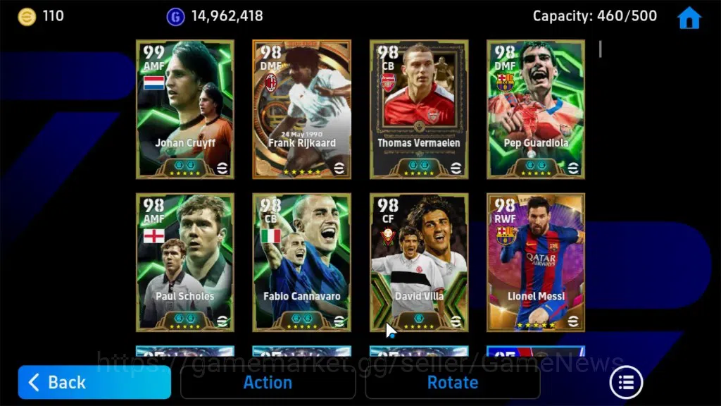 eFootball Accounts Android|BigTime Frank Rijkaard,Epic Johan Cruyff,D image 5