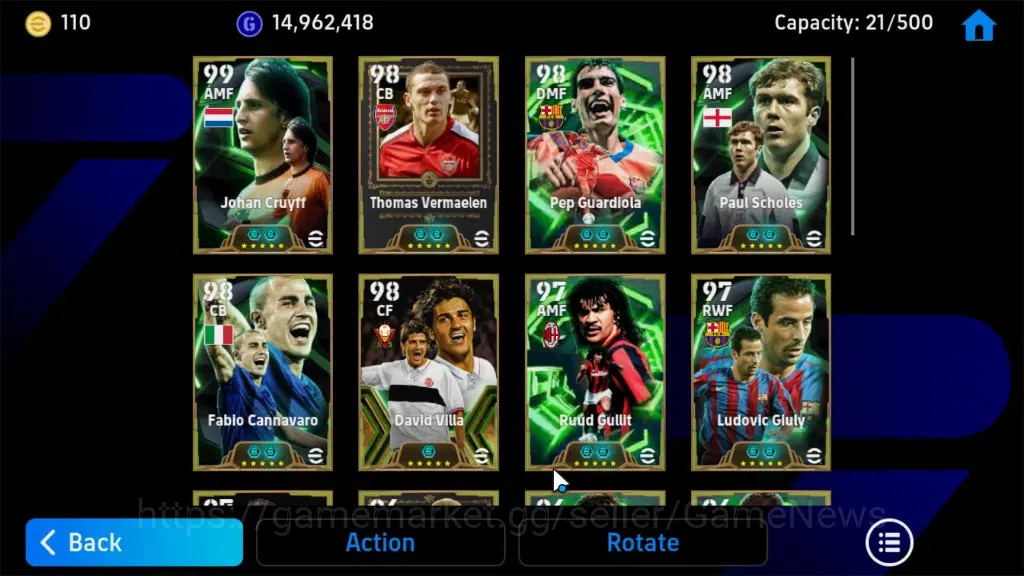eFootball Accounts Android|BigTime Frank Rijkaard,Epic Johan Cruyff,D image 9