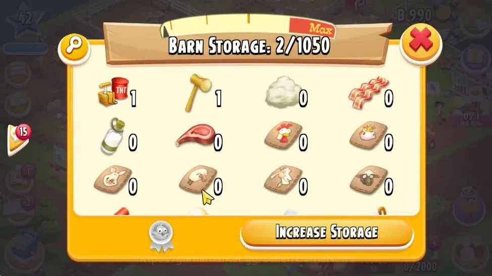 Hay Day Accounts Lvl 42 | Silo Storage 1050 + Barn Storage 1050 | L image 11