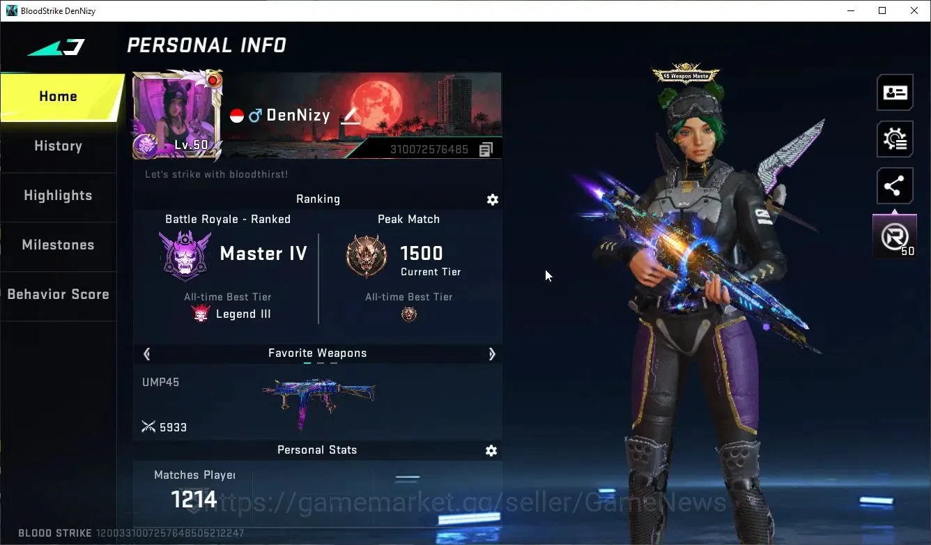 Blood Strike Accounts Asia|ETERNAL DeAgle+Collab TR Jack-Takamichi,7DS K image 2