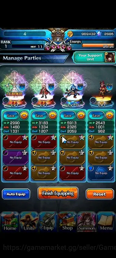 Grand Summoners Accounts Global|2685 cc Ready Gacha|Rank 1|2 Ascend| Summer image 3