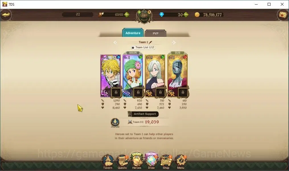 The Seven Deadly Sins: Grand Cross Accounts Asia|272K CC|1LR+5 UR|Elizabeth,Nemesis Meliodas,M image 6