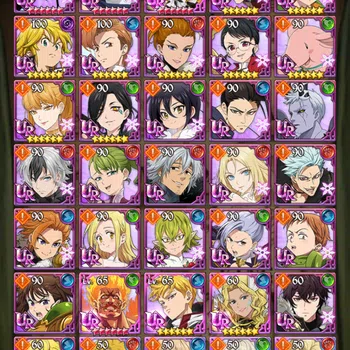 The Seven Deadly Sins: Grand Cross Accounts Midgame MidGame Global Rank 54 CP 1.111K : 573 Diamonds | FullCollab Solev+HR, 4