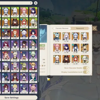 Genshin Impact Accounts Others Asia|AR 60|12 Limited + 12(*5Wp)|(Yae