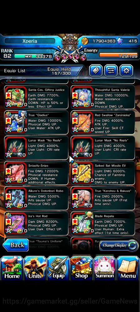 Grand Summoners Accounts Mid-Game Global|Rank 82|11 Ascend|InumutaTW,RoyTW,Summer Miyu,EmiyaTW,Wh Fen,Hp 13