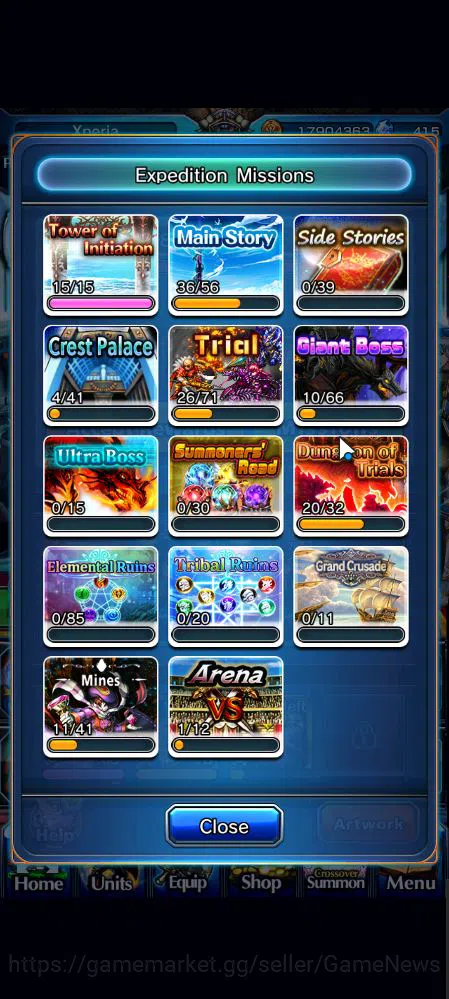Grand Summoners Accounts Mid-Game Global|Rank 82|11 Ascend|InumutaTW,RoyTW,Summer Miyu,EmiyaTW,Wh Fen,Hp 14
