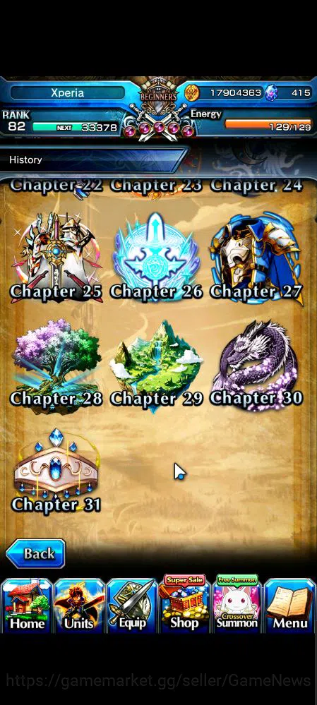 Grand Summoners Accounts Mid-Game Global|Rank 82|11 Ascend|InumutaTW,RoyTW,Summer Miyu,EmiyaTW,Wh Fen,Hp 16
