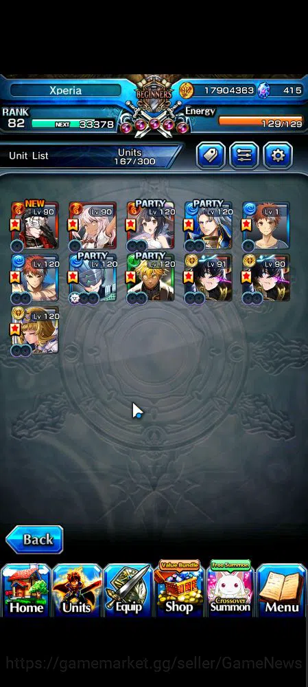 Grand Summoners Accounts Mid-Game Global|Rank 82|11 Ascend|InumutaTW,RoyTW,Summer Miyu,EmiyaTW,Wh Fen,Hp 4