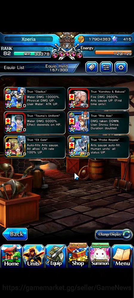 Grand Summoners Accounts Mid-Game Global|Rank 82|11 Ascend|InumutaTW,RoyTW,Summer Miyu,EmiyaTW,Wh Fen,Hp 5