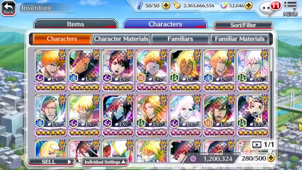Bleach: Brave Souls Accounts Mid-Tier [GLOBAL]|52K Orb|Swimsuit26 Giselle&Orihime,DT Ichigo,Santa Society 13