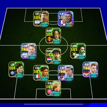 eFootball Accounts Legends & Iconic Players ovr 3231 • showtime mbappe • showtime vvd • epic varane