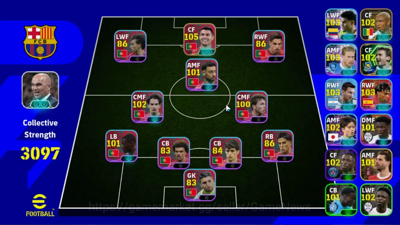 eFootball Accounts Android|Portugal Premium Pack|Epic Cristiano Ronal image 2