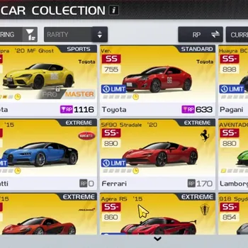 Racing Master Accounts SEA|Lv 7|Collab MF Ghost Toyota GR Supra E3|Lamborghini Aventador SVJ E1,McLaren P1,Porsche 918