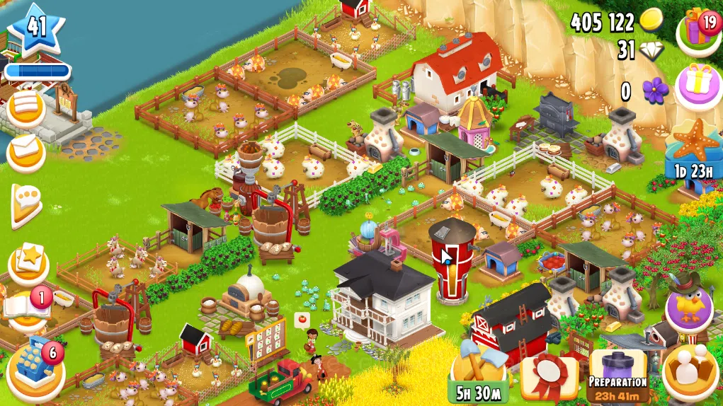 Hay Day Accounts Level 41 | Barn Storage 1100 + Silo Storage 625 | 405k Coins, 31 Diamonds |CN ON|Log Supercell ID|Take 1