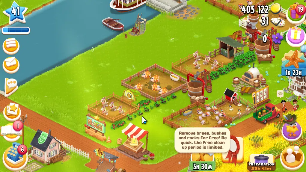 Hay Day Accounts Level 41 | Barn Storage 1100 + Silo Storage 625 | 405k Coins, 31 Diamonds |CN ON|Log Supercell ID|Take 4