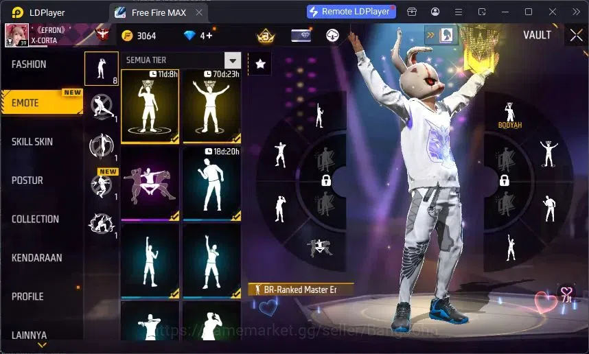 Free Fire Accounts Indonesia | Evo SCAR Megalodon Alpha Lv3 | Bundle image 10