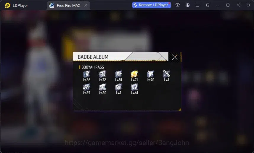 Free Fire Accounts Indonesia | Evo SCAR Megalodon Alpha Lv3 | Bundle image 17