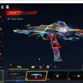 Blood Strike Accounts Collab Skin Asia|Eternal MP7 TideSong Lv3,DeAgle+Melee Staf|Collab LS Mr Iguana,AOT FemaleTitan,M4A1