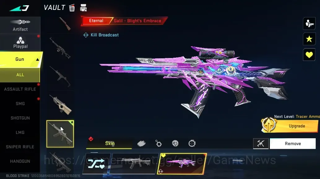 Blood Strike Accounts Starter Asia | Eternal Galil Blight Embrace Lv2 | Ultra MP7 JadeTempest |Fresh Starter|Log 1